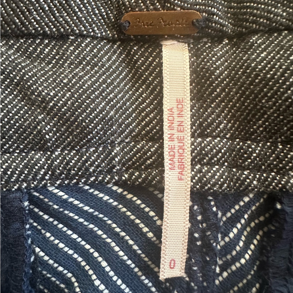 FREE PEOPLE Rumors Yarn Dye Harem Pant - Size 0 - Picture 10 of 10